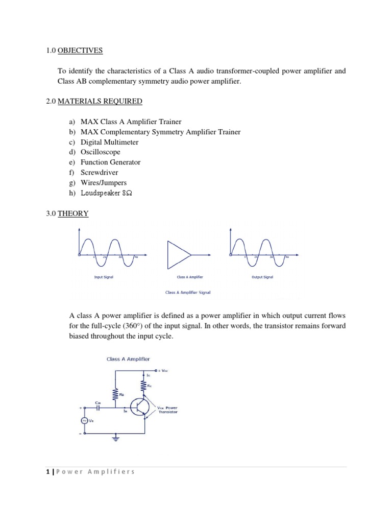 Long Report PDF Amplifier Transistor