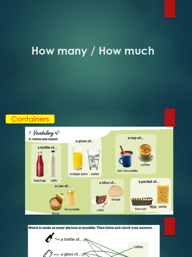 How Many / How Much | PDF
