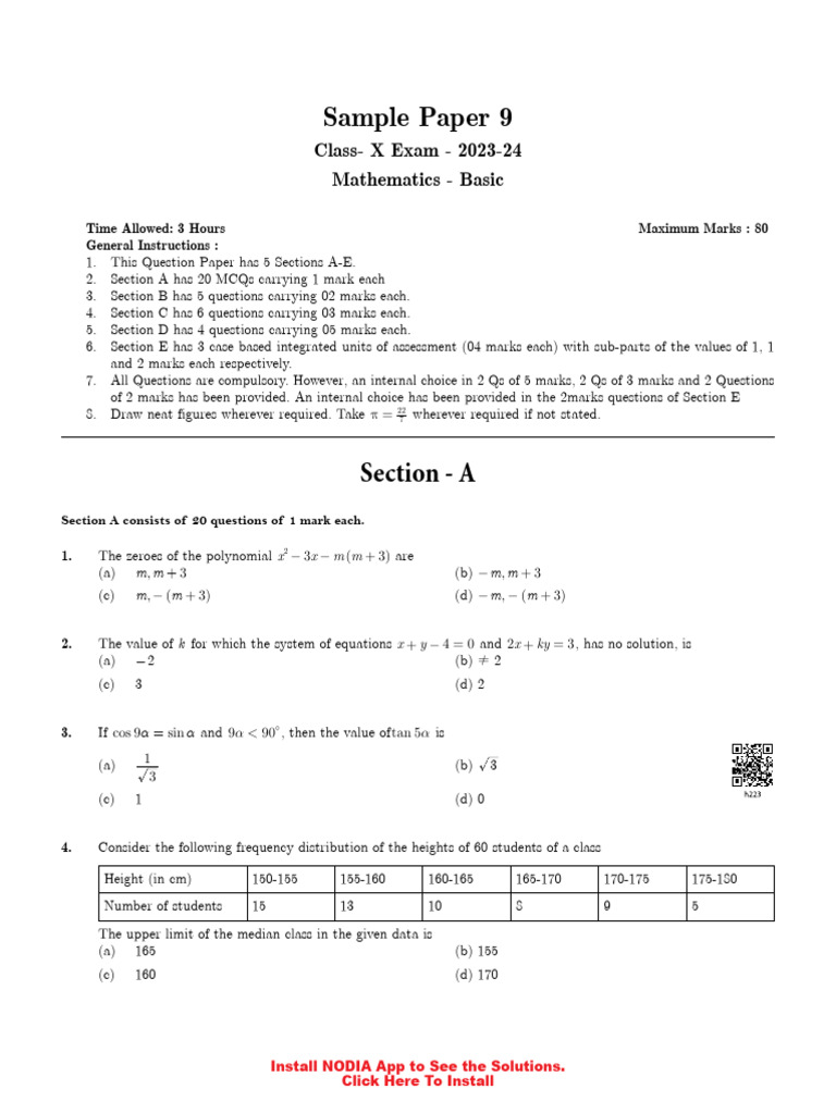 SP Maths Basic 9 Unsolved | PDF | Area | Circle
