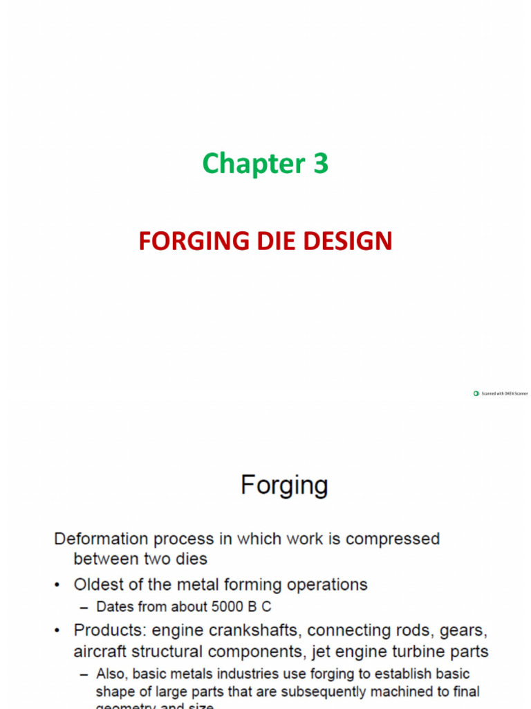 Ch3 - Forging Die Design (Part1) | PDF