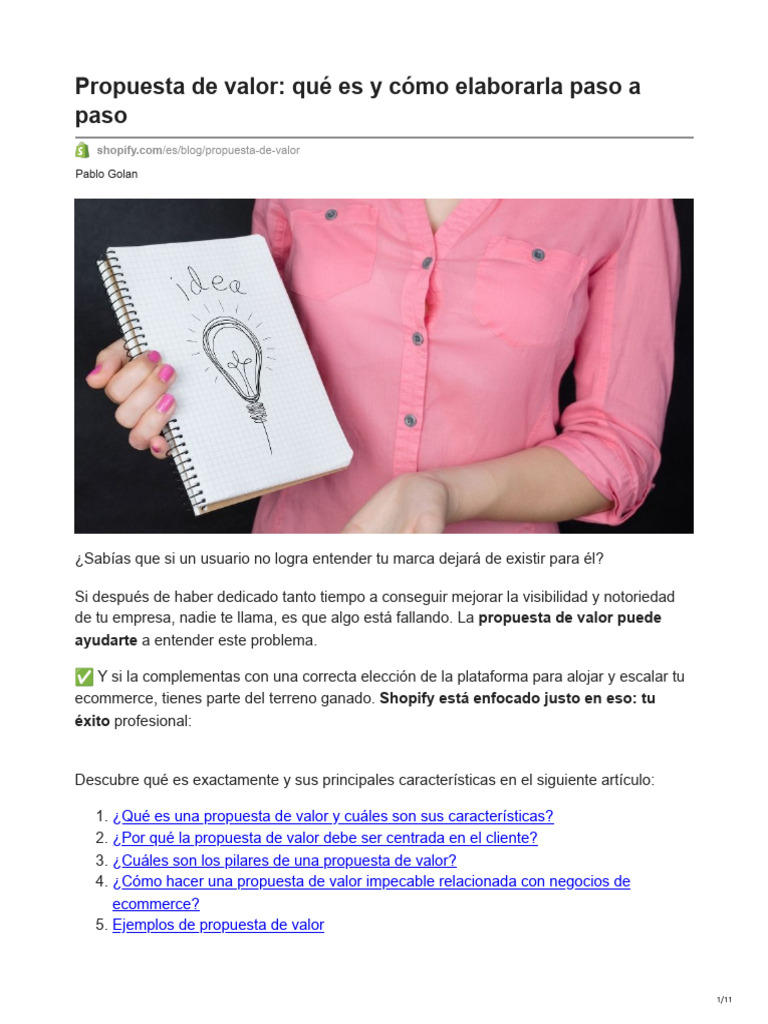 Cómo crear una propuesta de valor efectiva | PDF | Producto (Negocio ...