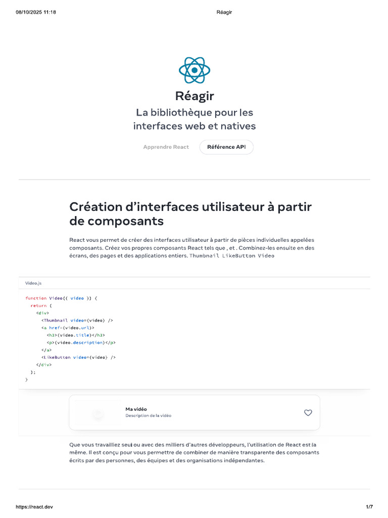 React Learning | PDF