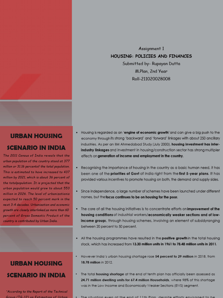 Housing Policies and Finances | PDF | Affordable Housing | Poverty
