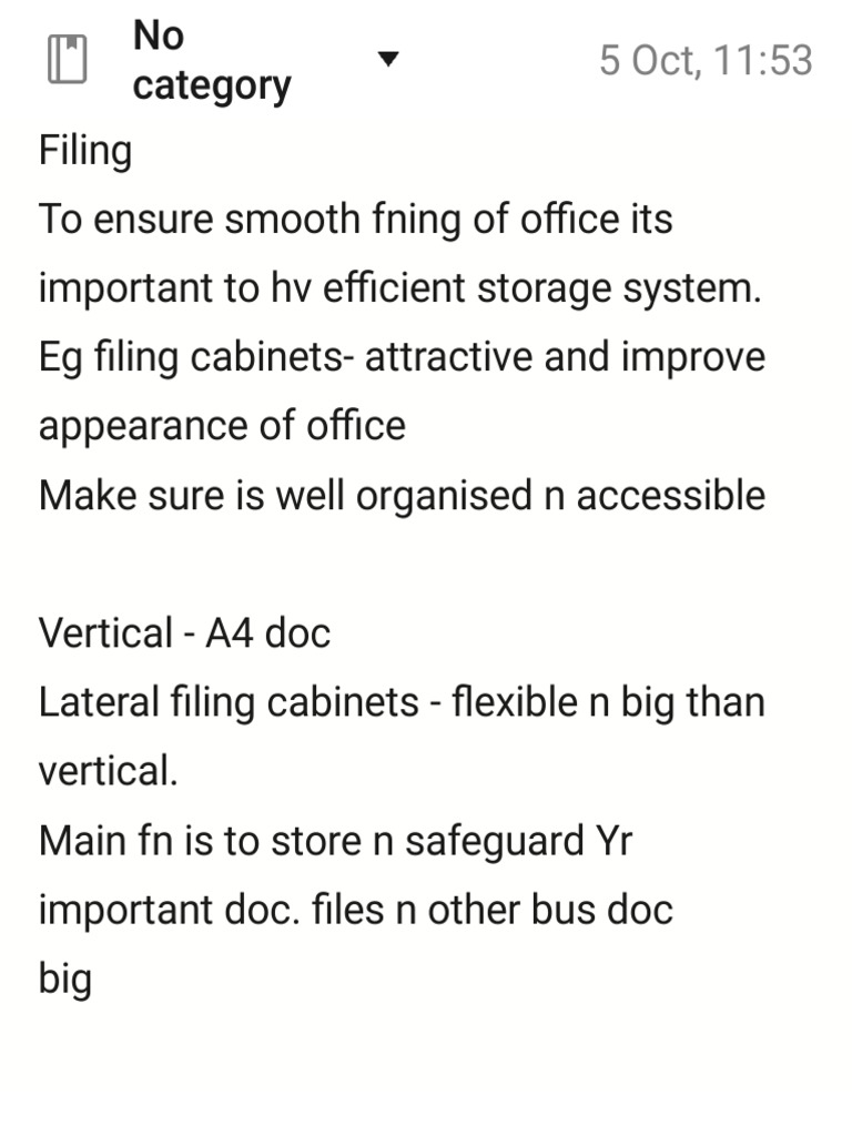 Efficient Office Filing and Inventory Tips | PDF
