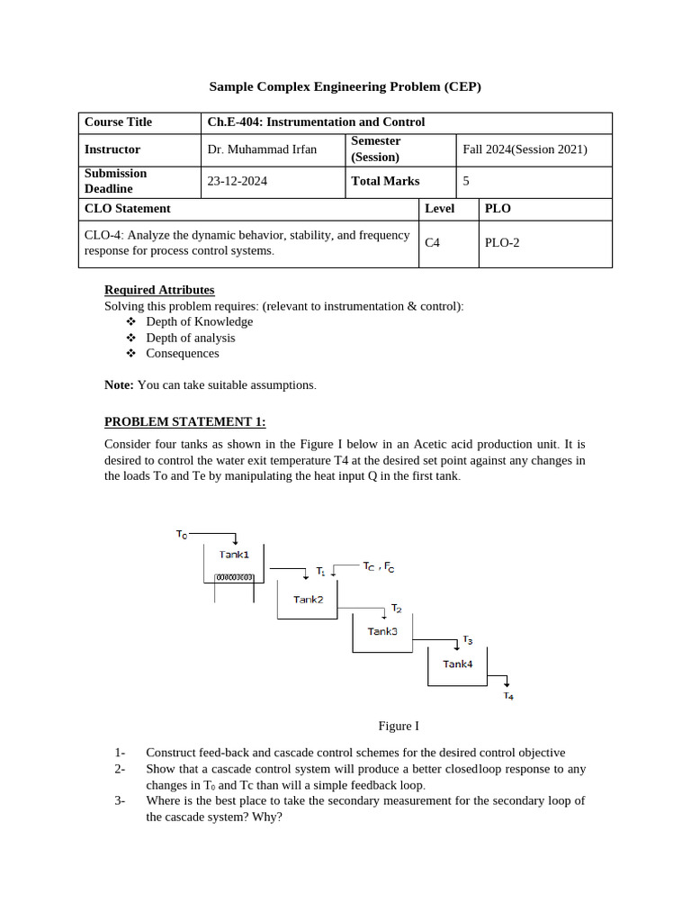 Complex Control Systems Analysis in Engineering | PDF | Thermocouple | Heat