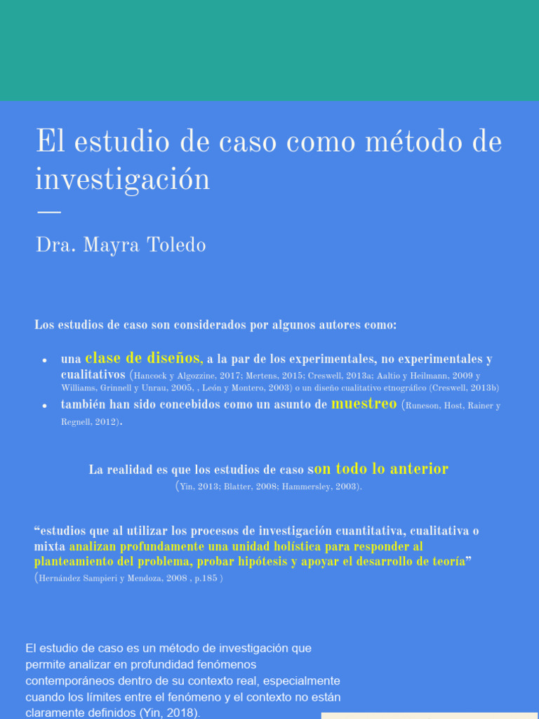 El Estudio de Caso | PDF | Caso de estudio | Hipótesis