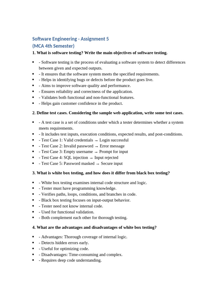 Software Testing Concepts and Techniques | PDF | Software Testing ...
