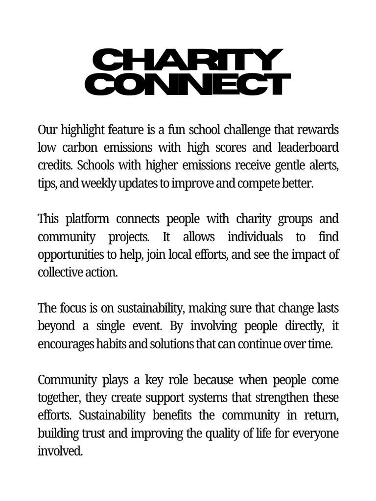 Charity Connect | PDF