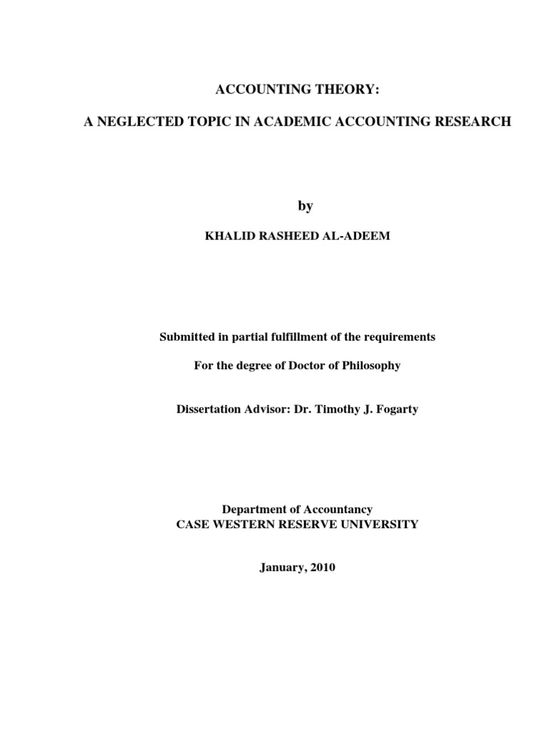 How To Purchase Dissertation Results On Accounting