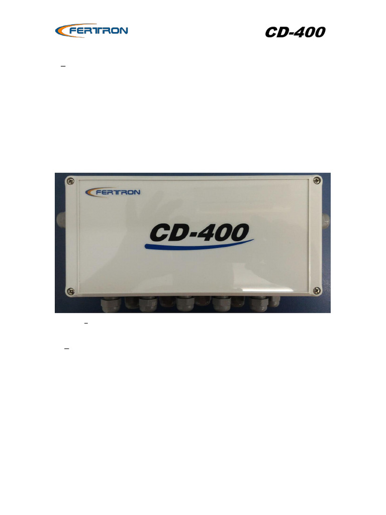 Manual do Equipamento CD-400 | PDF | Informática | Ciência da Computação