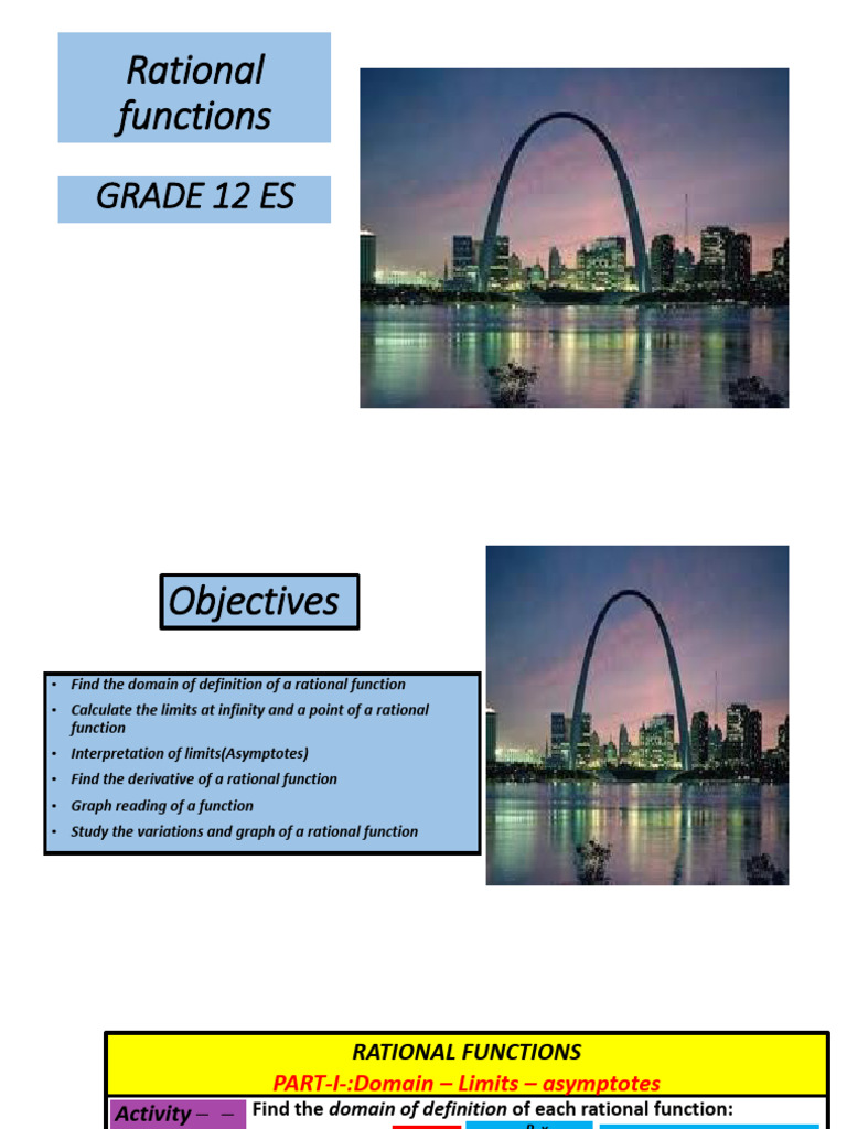 Grade 12 Rational Functions Guide | PDF | Function (Mathematics ...
