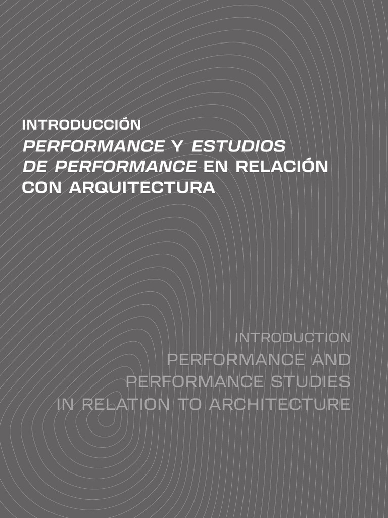 Performance en Arquitectura y Diseño | PDF | Diseño | Experiencia