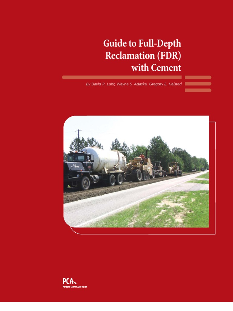 PCA EB234 Guide To Full-Depth Reclamation (FDR) With Cement | PDF ...