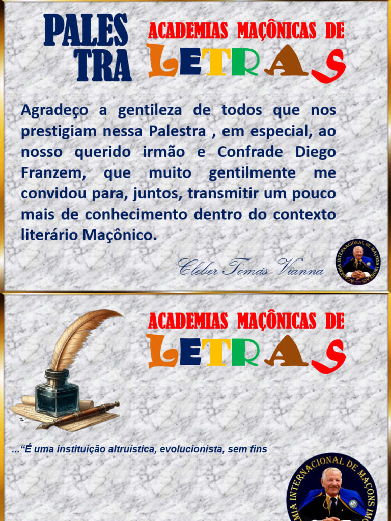 Academias Maçônicas de Letras e Artes | PDF | Sócrates | Maçonaria