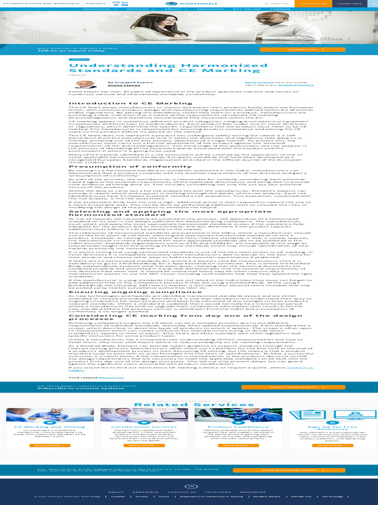 Understanding Harmonized Standards | PDF | Risk