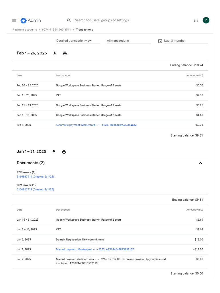 Transactions - Admin Console | PDF | Banking Technology | Payments
