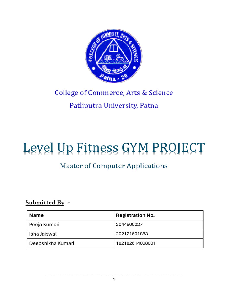Gym Management Software Project Overview | PDF | Databases | Solid ...