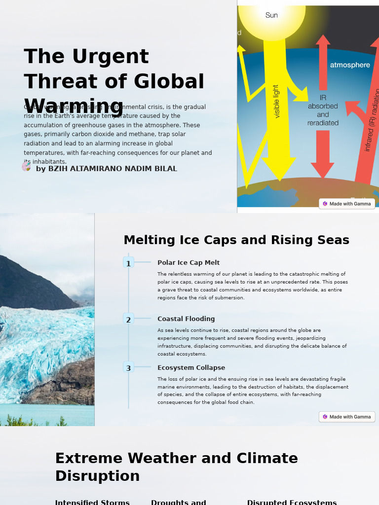 The Urgent Threat of Global Warming | PDF | Climate Change | Sustainability