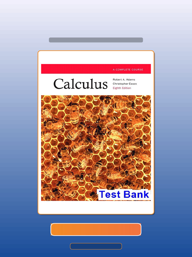 Calculus A Complete Course Canadian 8th Edition Adams Ebook and ...