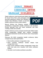 Aplikasi Terapi Multisensori Untuk Masalah Disleksia