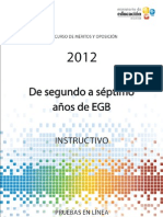 Instructivo 2a7 EGB 2012