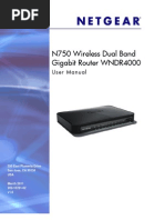 N750 Wireless Dual Band Gigabit Router WNDR4000: User Manual