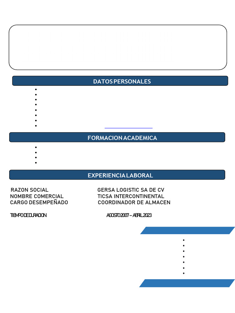 Curriculum Vitae Levi Fuentes Becerril | PDF | Logística | Procesos de ...