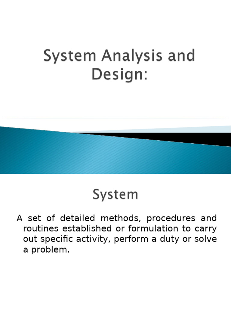 Understanding System Analysis Methods | PDF | System | Information ...