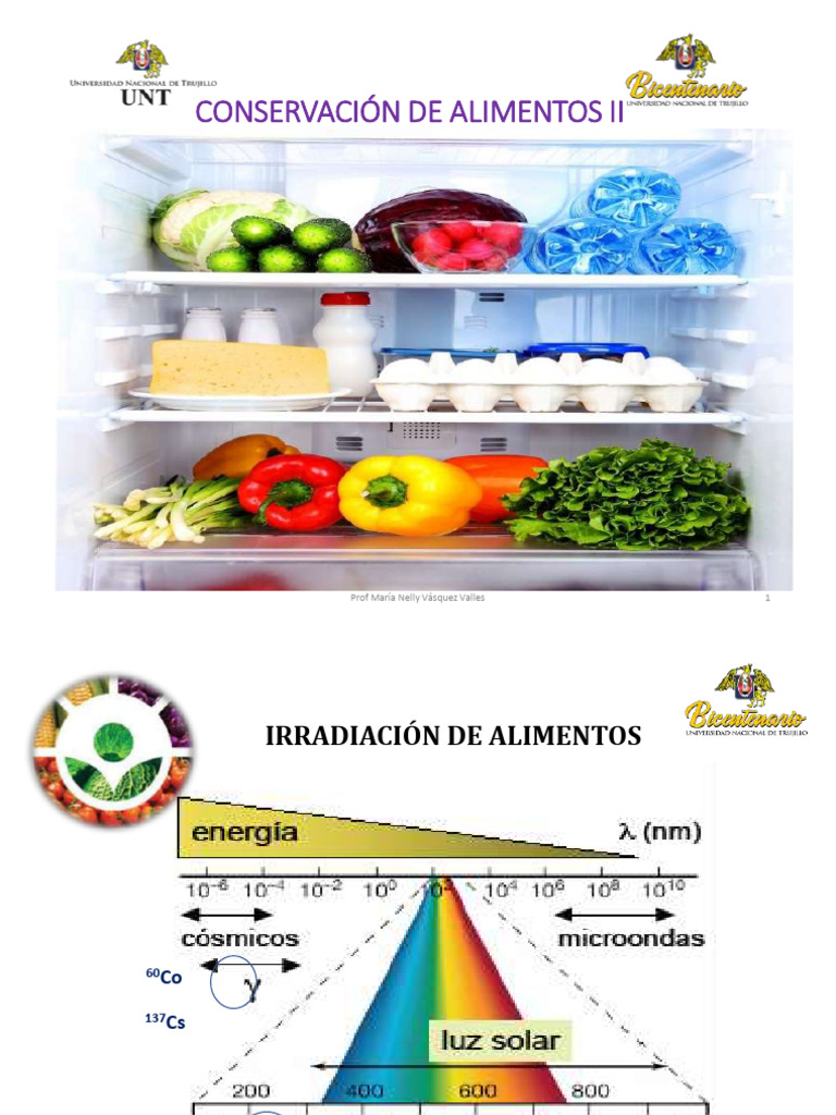 Técnicas de Irradiación en Alimentos | PDF | Alimentos | Química