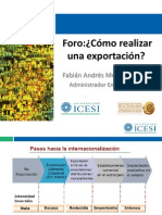 Foro - Cmo Realizar Una Exportacin