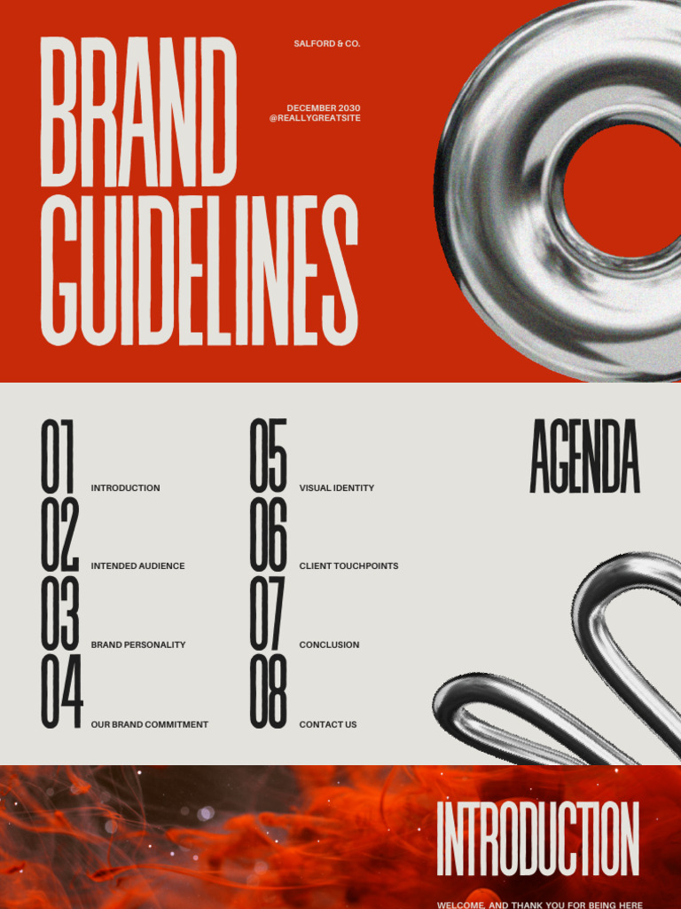 Simple Animated Brand Guidelines Business Presentation | PDF | Brand ...