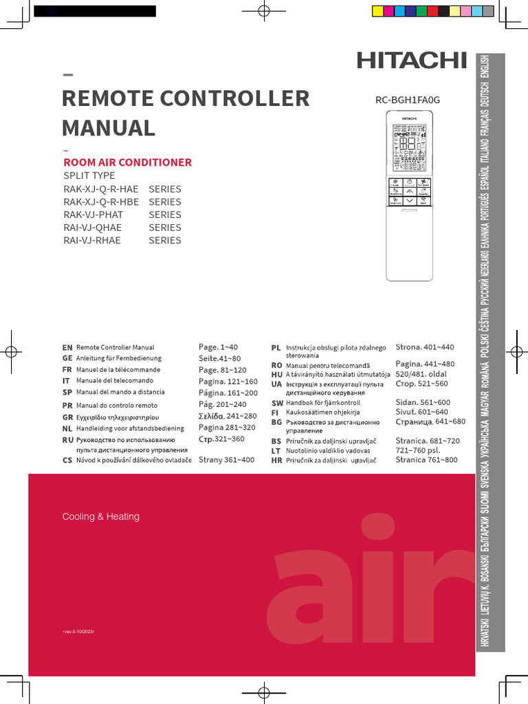 Remote Controller Manual for Air Conditioner | PDF | Air Conditioning ...