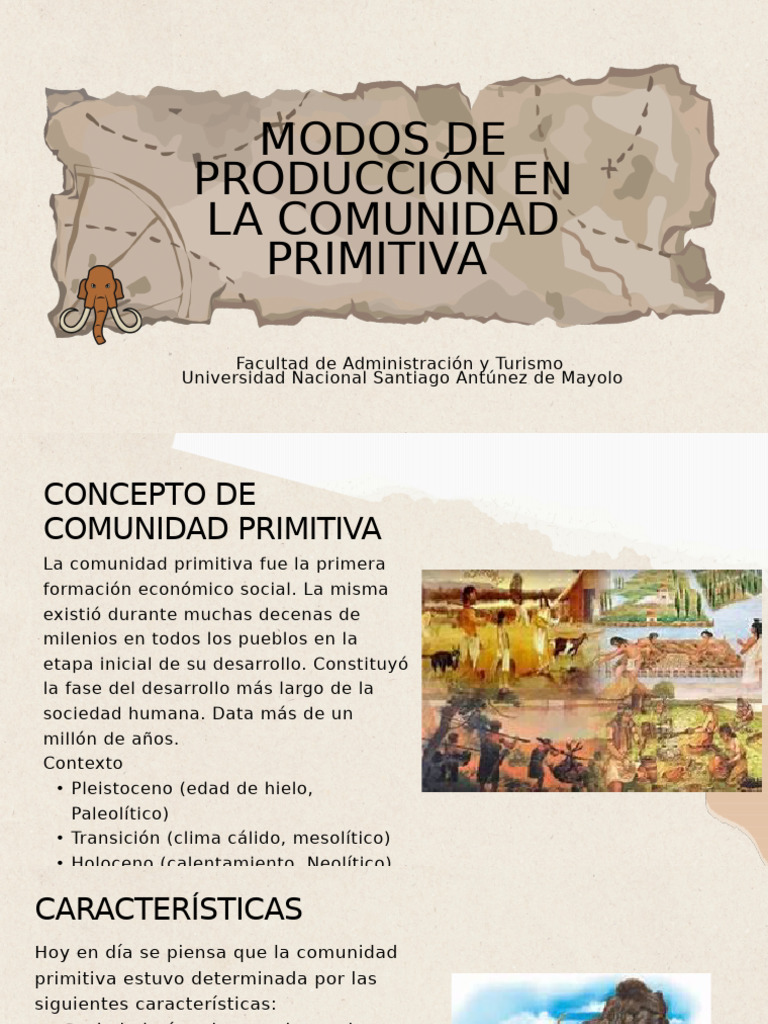 Modos de Producción en la Comunidad Primitiva | PDF | Agricultura ...