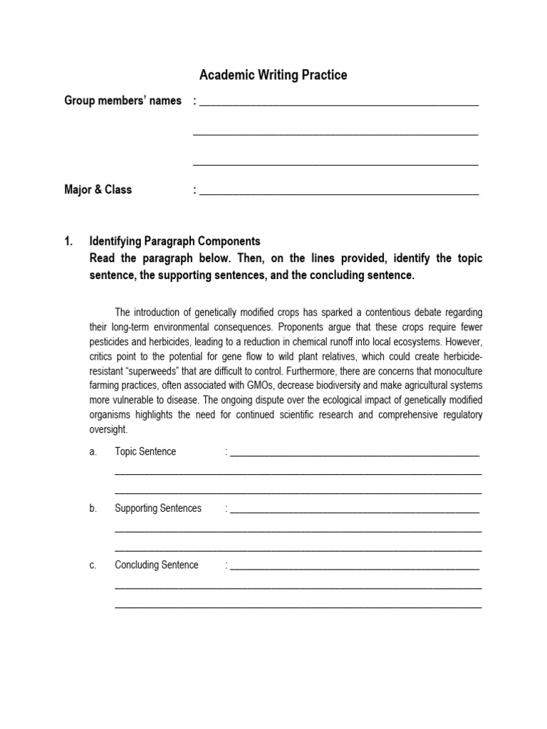 Academic Writing Skills Practice Guide | PDF | Semantics | Agriculture