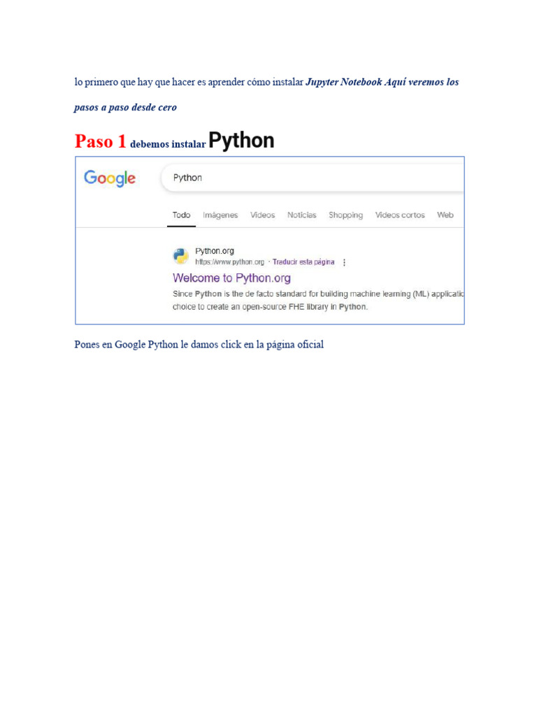 Pasos A Paso Completo Desde Python y Librerias | PDF | Software ...