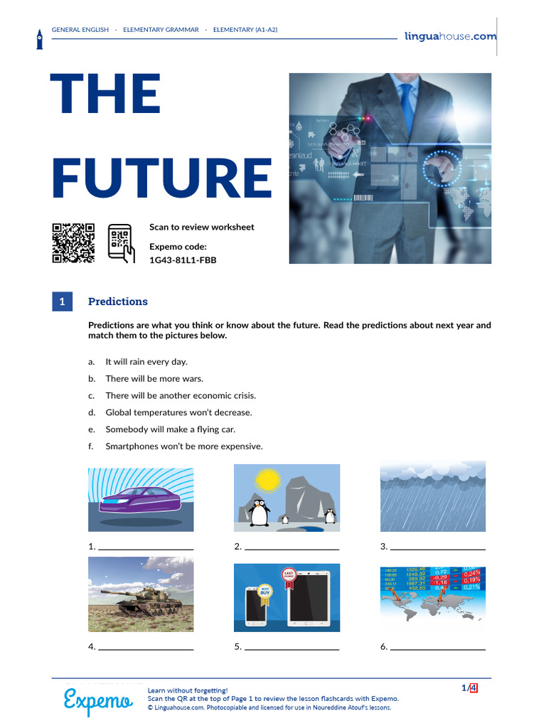 Future Predictions for Elementary Learners | PDF