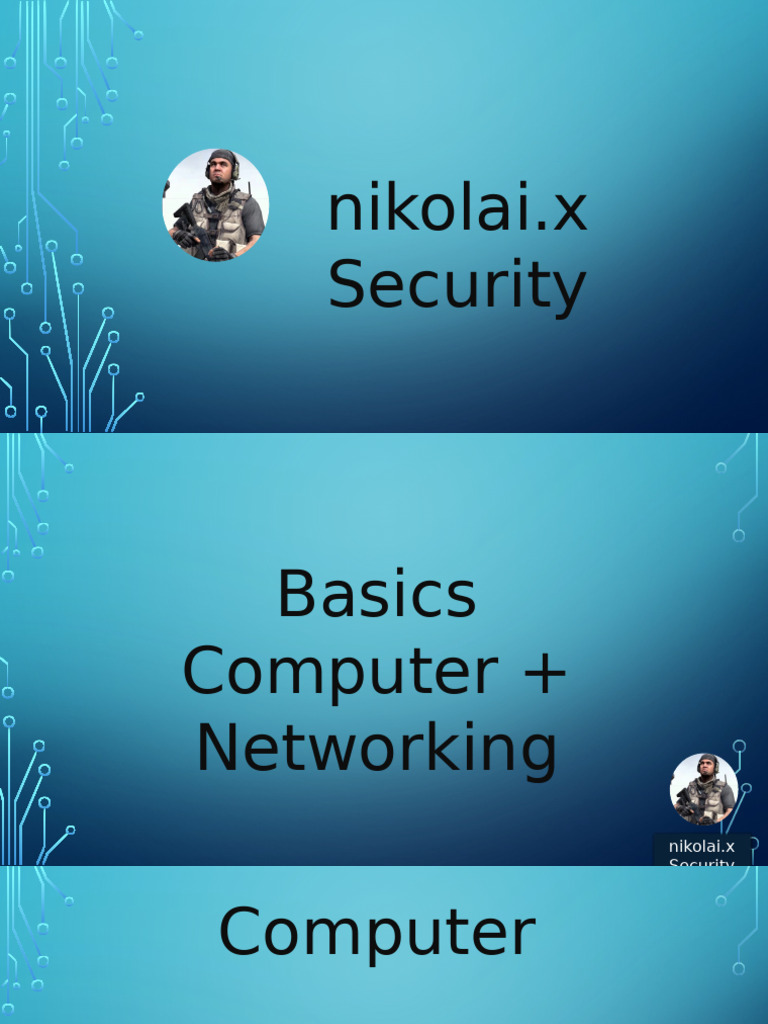 Computer Networking Security Basics | PDF | Internet Protocol Suite ...