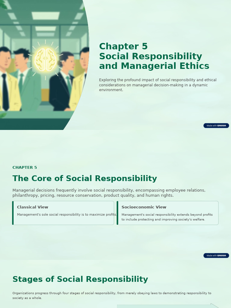 Social Responsibility in Management Ethics | PDF | Value (Ethics ...