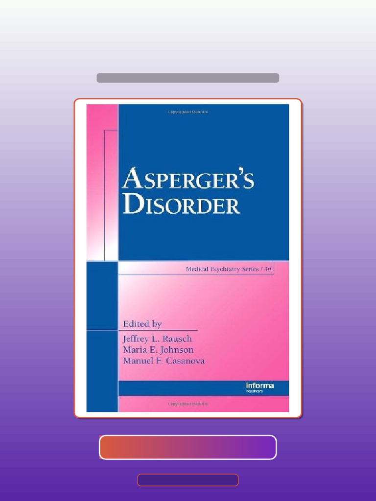 Aspergers Disorder Medical Psychiatry Ebook and TestBank Bundle Get It ...