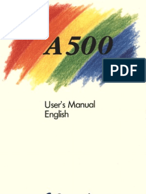 Manuale d'uso color monitor Anitech 84 per Amiga 500 