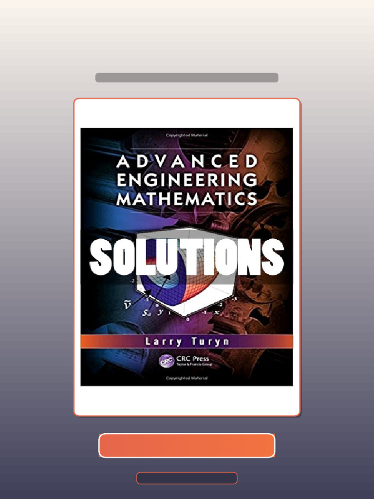 Advanced Engineering Mathematics 1st Edition Turyn Ebook and TestBank ...
