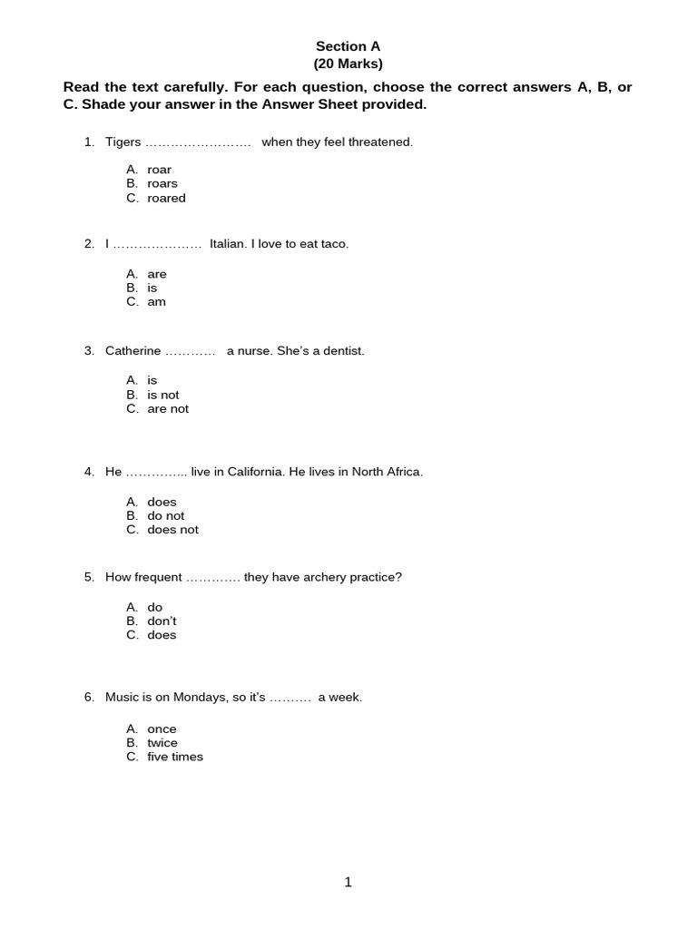 English Grammar Practice Questions | PDF | Chess Openings | Chess