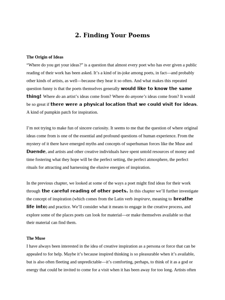 Finding Your Poems. Final-1 | PDF | Poetry | Dream