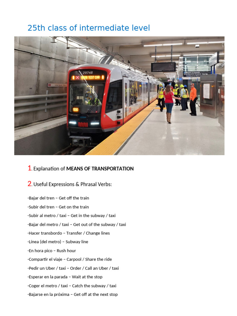 Understanding Transportation Terms | PDF | Public Transport | Transport