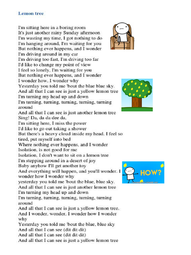 Lemon Tree | PDF