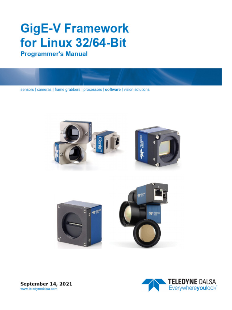 GigE-V Framework Programmer's Manual | PDF | Computer Network ...