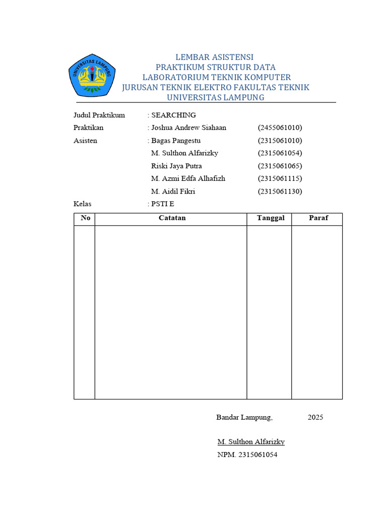 Praktikum Searching Struktur Data | PDF