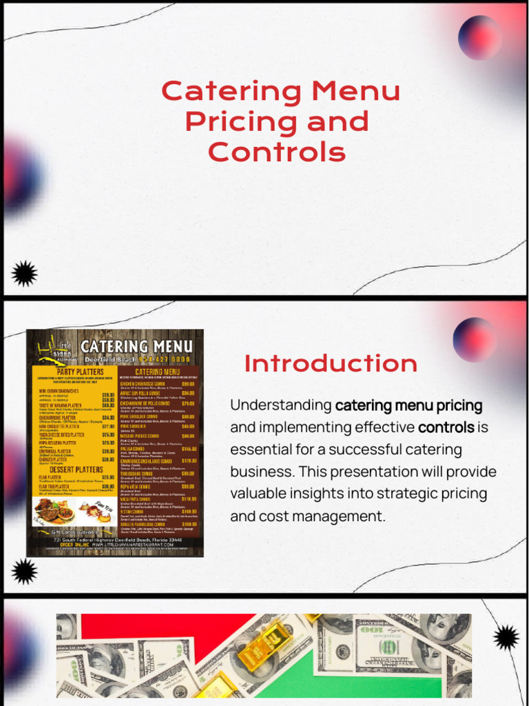 Catering Menu Pricing & Control Strategies | PDF | Pricing | Cost ...