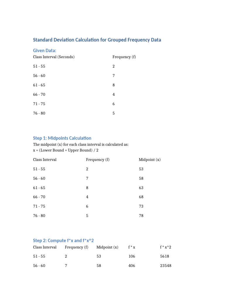 Standard Deviation | PDF