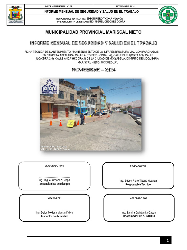 Informe Mensual de Seguridad Nov 2024 | PDF